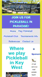 Mobile Screenshot of keywestpickleball.org